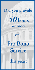 Ad for the Pro Bono Honor Roll